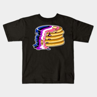 Genderfluid Pride Pancakes LGBT Kids T-Shirt